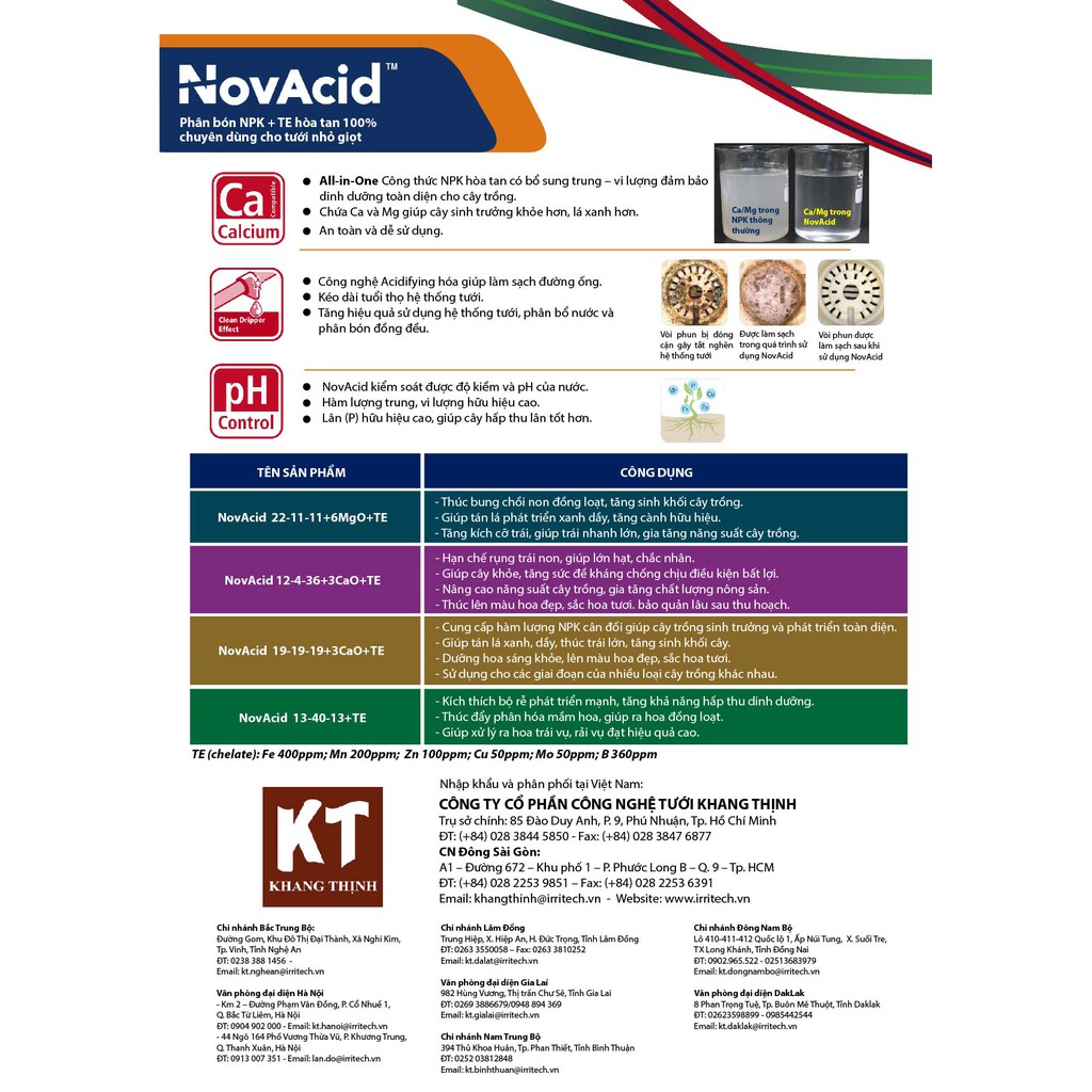 Phân bón Rau Hoa NPK 13-40-13+TE -Israel