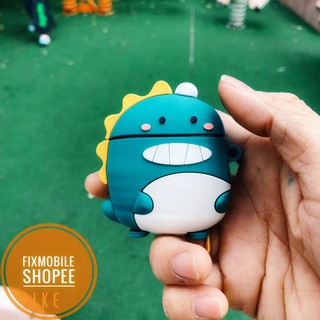 Vỏ Case Bao Khủng Long Xanh Cho Tai Nghe airpod 1 2 đựng tai nghe không dây airpods i11 i12 i18 i100 ... cute