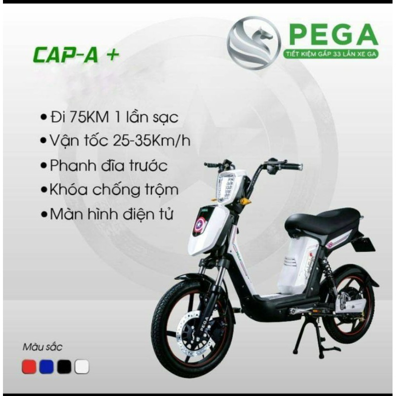 Xe điện Pega CapA+ Trắng