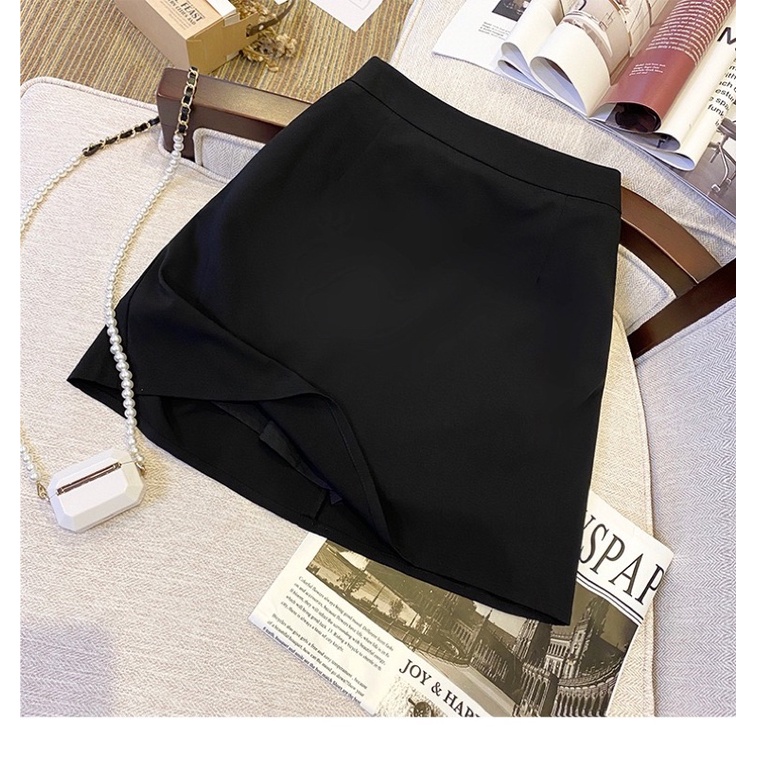 Sét Váy Bigsize Viền Ren Cổ Nhọn JARI-CLOTHES Đen Lót Quần Nữ Đẹp