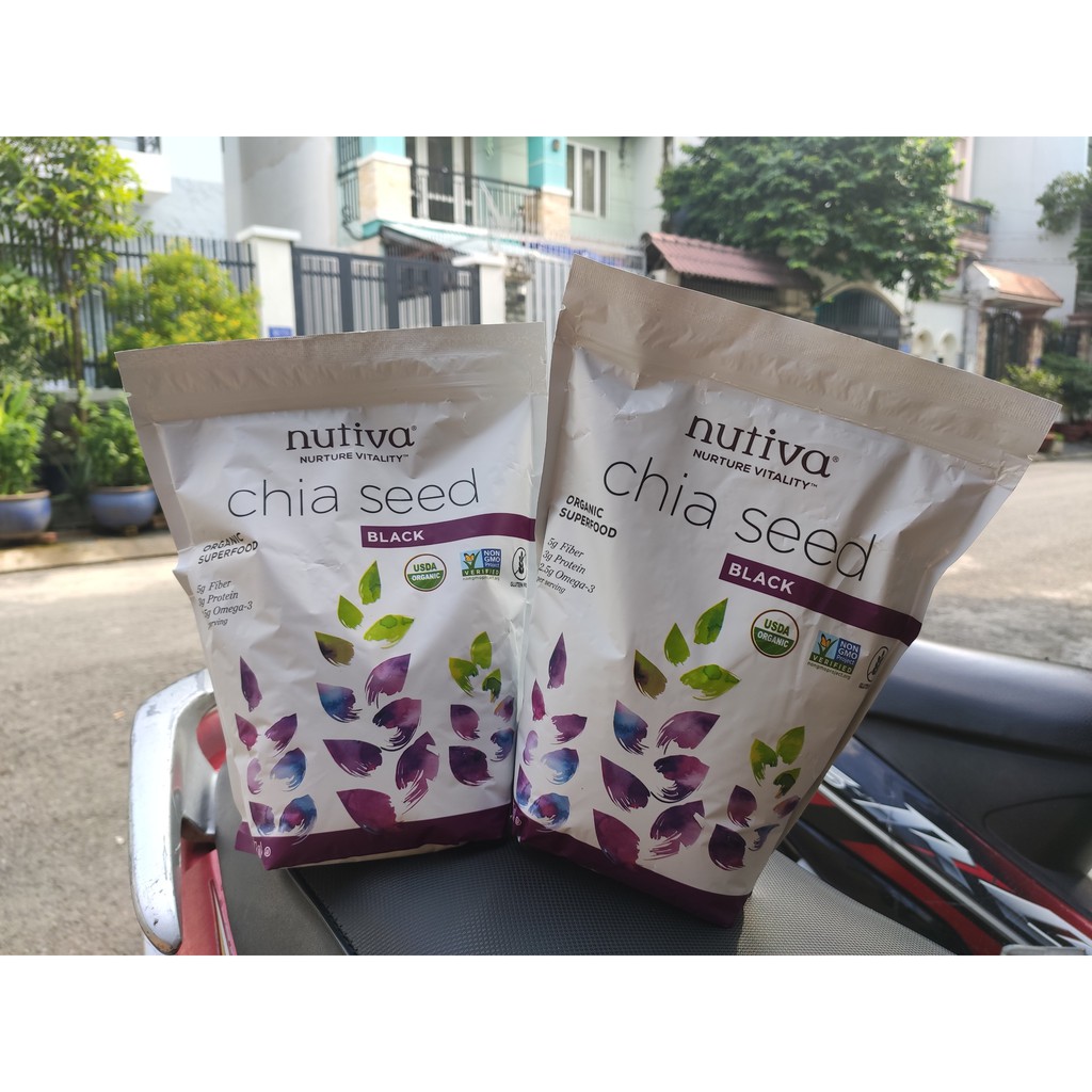 Hạt chia Mỹ Nutiva 907g - Tặng hướng dẫn chế biến trọn bộ