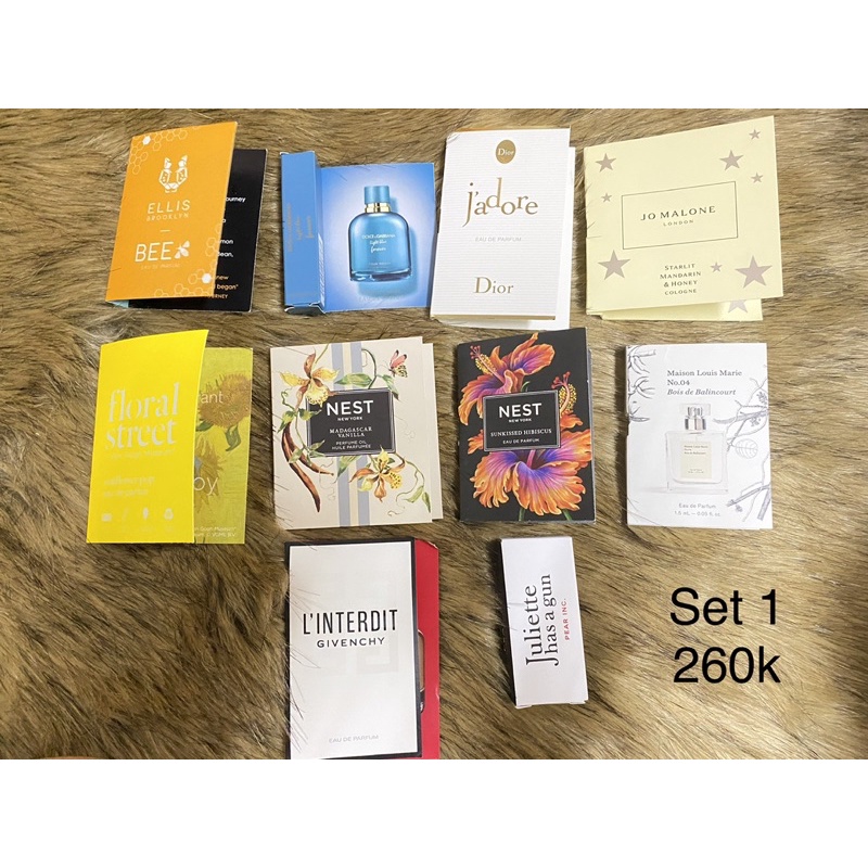 set vial nước hoa các hãng