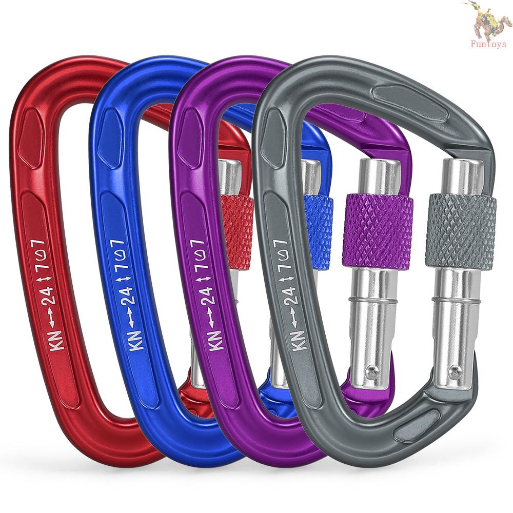 Móc khóa chữ D carabiner chất lượng cao cho các hoạt động ngoài trời
