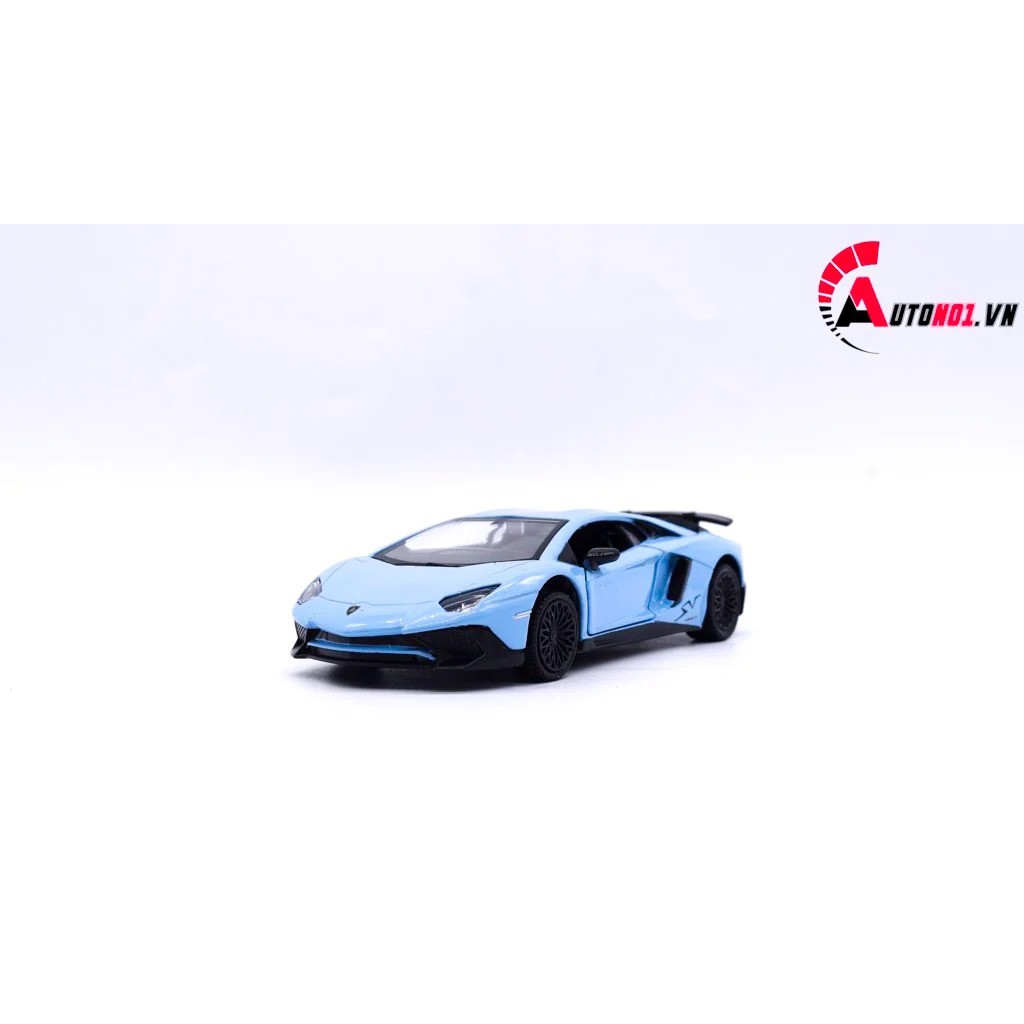 MÔ HÌNH XE LAMBORGHINI AVENTADOR LP750-4 SV COUPE BLUE 1:36 SCALE MODEL 7664