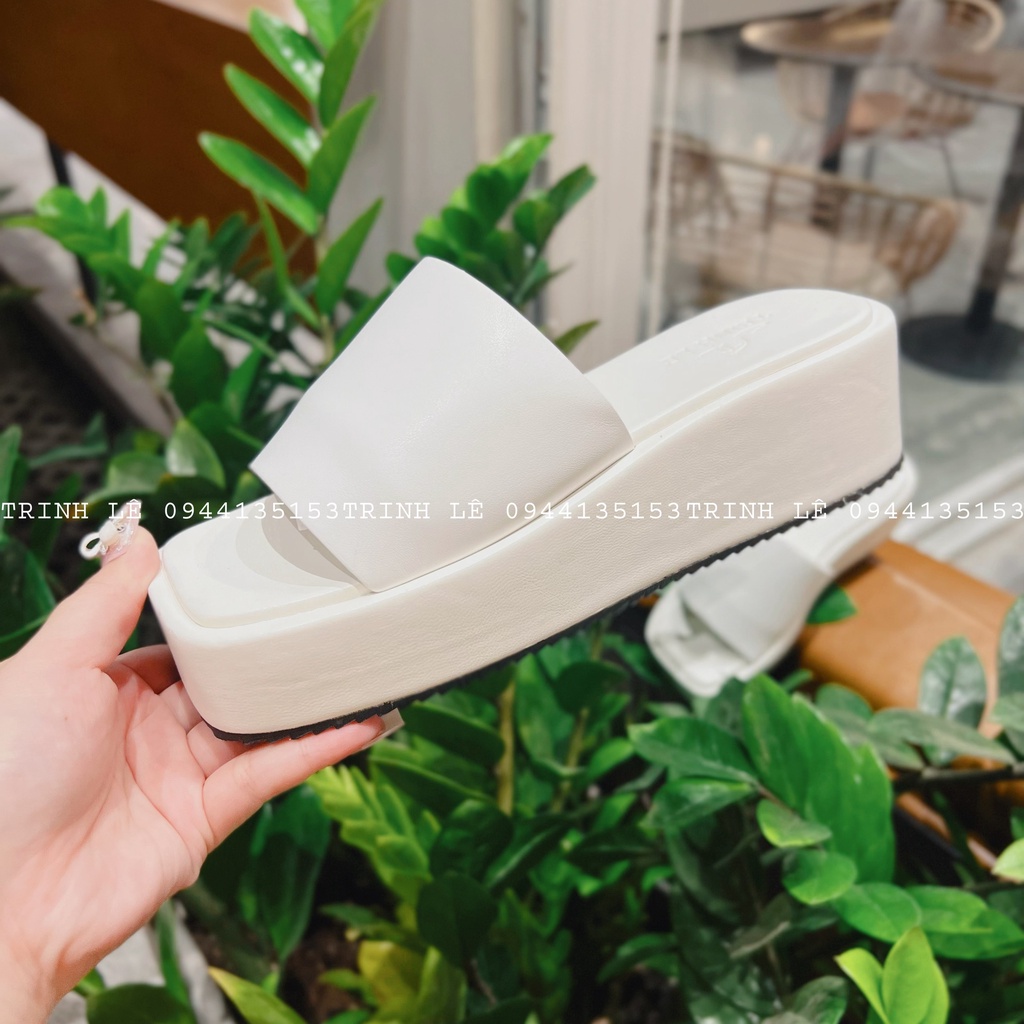 DÉP ĐẾ XUỒNG NỮ CAO 5CM QUAI NGANG CAO CẤP TRINH LÊ SHOP GIÀY DÉP TL02