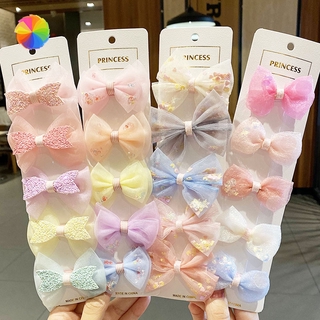 [Hàng mới về] Kẹp tóc nơ thời trang dễ thương nhiều màu cho trẻ em