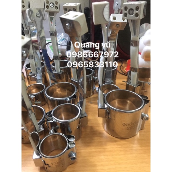 Vòng ốp nhiệt ,vòng gia nhiệt phi 50 phi 55 phi 60 cao 30-40-50 220v