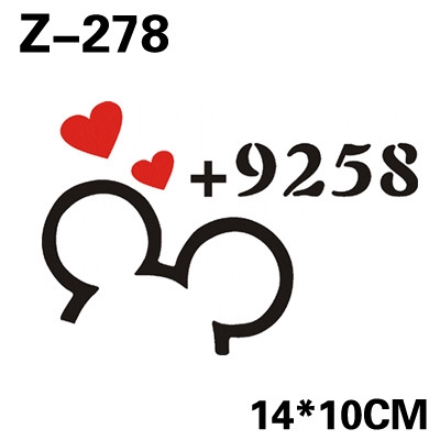 1 Miếng Dán Trang Trí Bình Xăng Xe Hơi + 92 / 95 / 98 Hình Mickey Minnie
