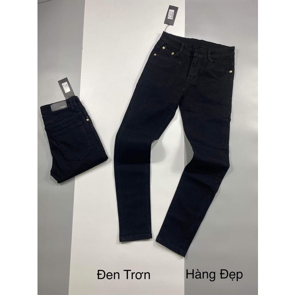 Quần Bò Đen Trơn, Đen Rách Gối