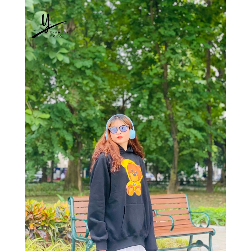Áo Hoodie DREW gấu bông Bản Cao Cấp Chuẩn Form Âu Áo khoác có mũ chất liệu nỉ bông. | BigBuy360 - bigbuy360.vn