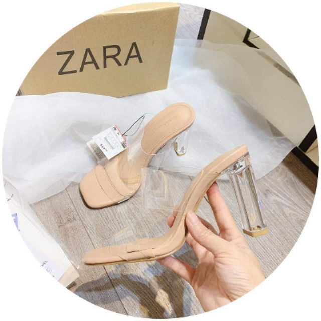RẺ HOT /-heart /-heart /-heart Guốc 9f Zara hàng xuất dư Box hãng quai trong 2 cầu mũi vuông gót9pVà 7p THỜI THƯỢNG