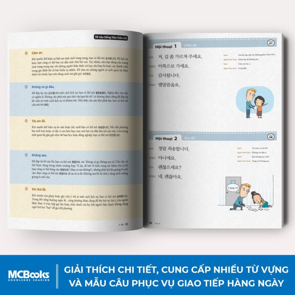 Sách - Học Tiếng Hàn Thật Là Đơn Giản Trong Giao Tiếp Hàng Ngày Cho Người Mới Học [MCBOOKS]