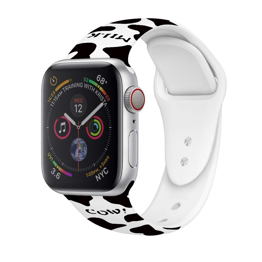 Dây Đeo Silicone Thời Trang Cho Đồng Hồ Thông Minh Apple Watch 44mm 40mm 38mm 42mm Cho Iwatch Series Se 6 5 4 38 40 42 44mm