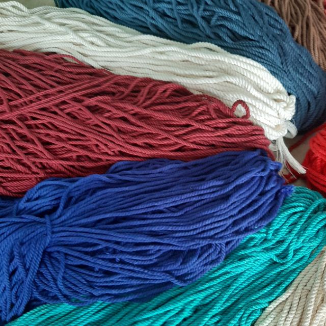 Dây thừng se macrame , dây cotton . Nhiều màu size 3mm.