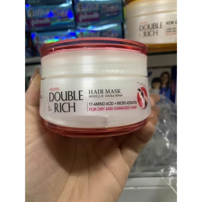 Kem ủ tóc Double Rich Hair Mask 150ml (mầu hồng )