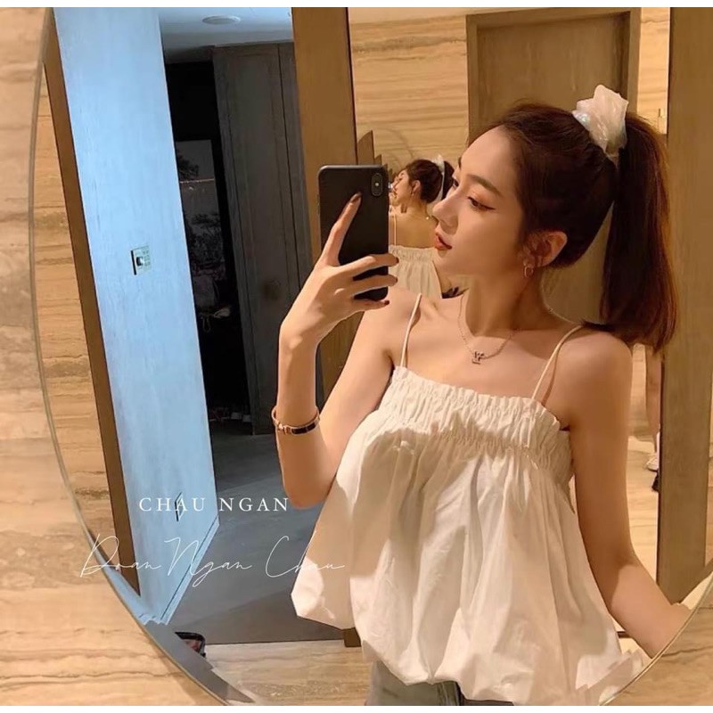 BÁN SỈ ÁO 2S CHUN NGỰC ĐEN TRẮNG CHO NỮ | BigBuy360 - bigbuy360.vn