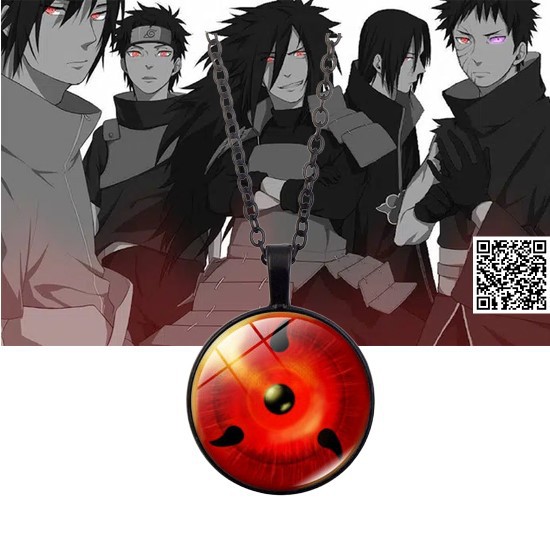 1539 Dây Chuyền Naruto Sharingan nhiều mẫu Mangekyou Madara Sasuke Kakashi Itachi Mix