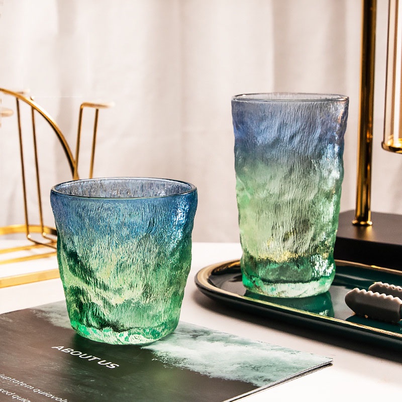 Cốc thuỷ tinh cao cấp 260ml chất liệu thủy tinh màu chịu nhiệt tốt dùng để uống cafe uống rượu cực chill