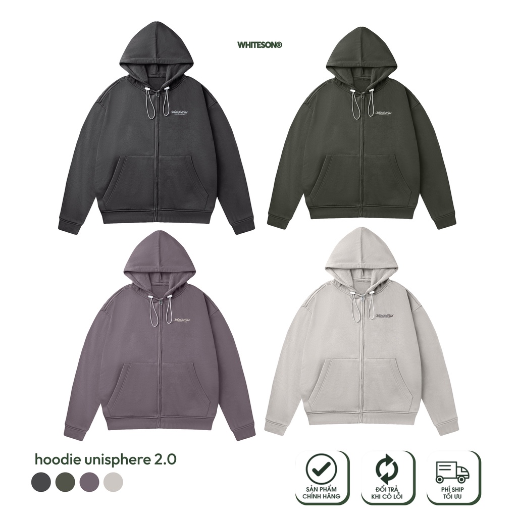 ÁO HOODIE FULLZIP UNISPHERE 2.0