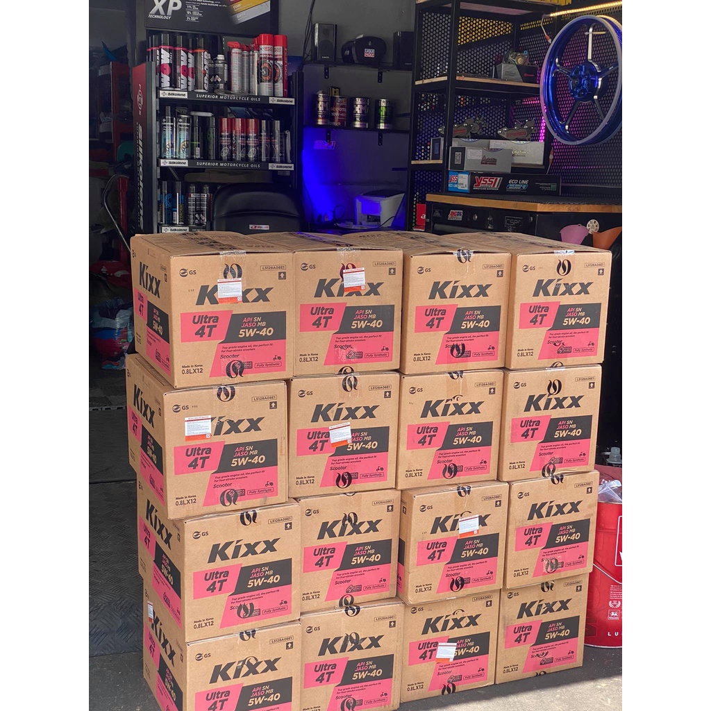 DẦU NHỚT XE TAY GA KIXX ULTRA 4T SCOOTER SN 5W-40 0.8L