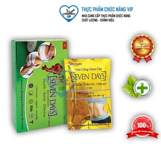 Viên uống giảm cân nhanh Seven Days giúp giảm mỡ thừa vùng đùi và bụng với thành phần từ thiên nhiên an toàn hiệu quả