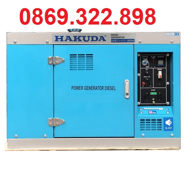 Máy Phát Điện Chạy Dầu 8Kw Hakuda HKD8800X