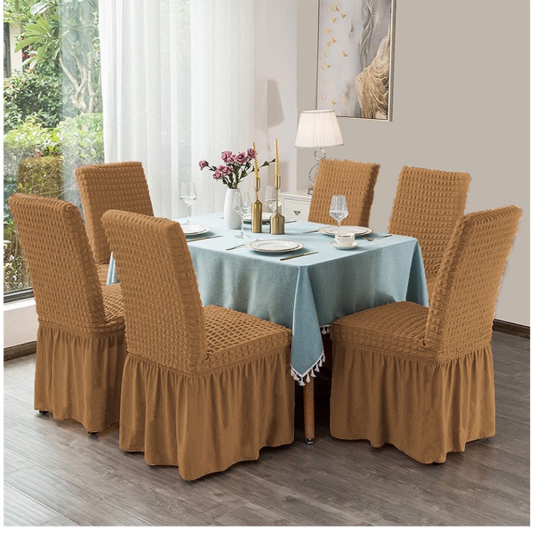 Vỏ Bọc Ghế Ngồi Bàn Ăn Chất Liệu Dày Dặn Co Giãn Chống Bụi Tiện Dụng Cho Gia Đình/ Khách Sạn