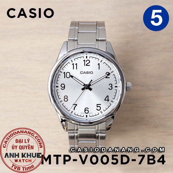 Đồng hồ nam dây kim loại Casio chính hãng Anh Khuê MTP-V005 Series (40mm)