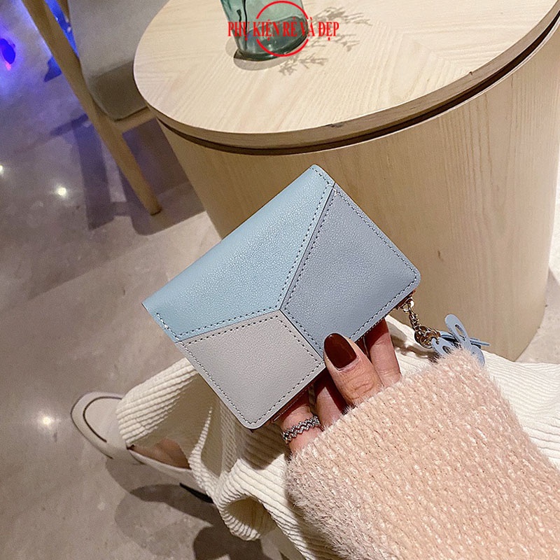 Ví Nữ Mini Cầm Tay 3 Màu Bóp Nữ Ngắn Mini Nhỏ Gọn Gấp 3 Bỏ Túi Nhiều Ngăn Tiện Dụng Dáng Đẹp Giá Rẻ -TL96
