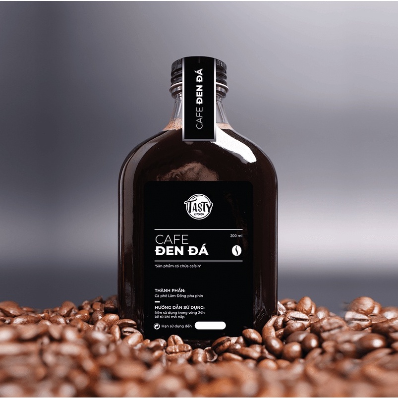 Cà phê đen TASTY chai 200ml