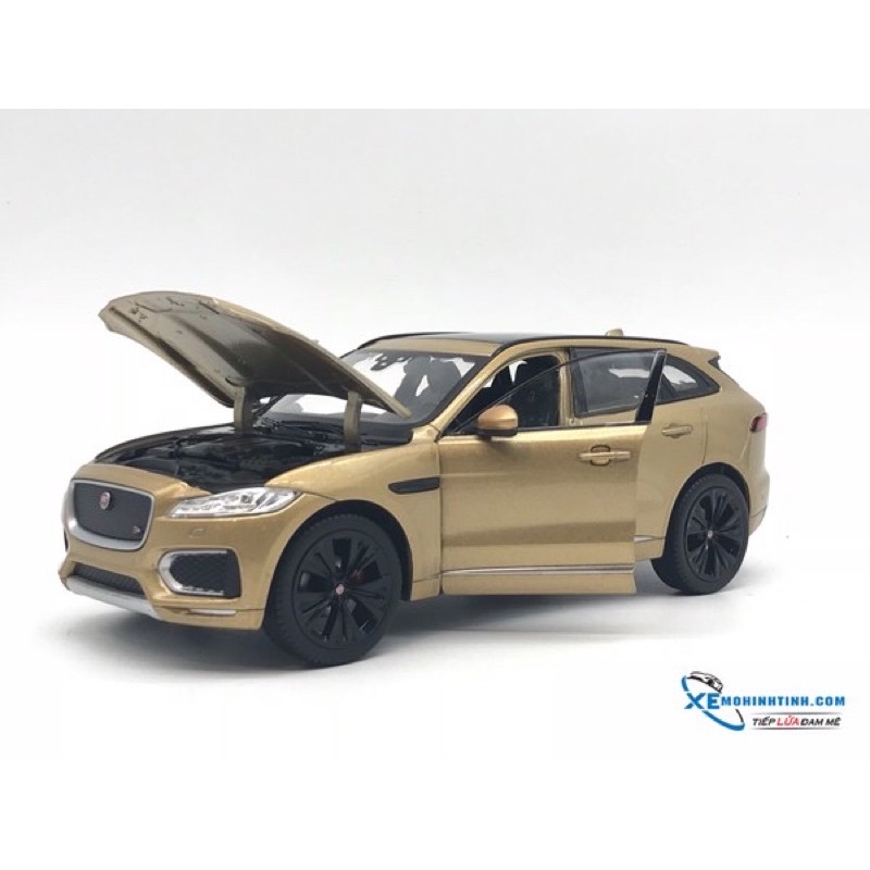 Xe Mô Hình Jaguar F-Pace WELLY 1:24 (Vàng Đồng )