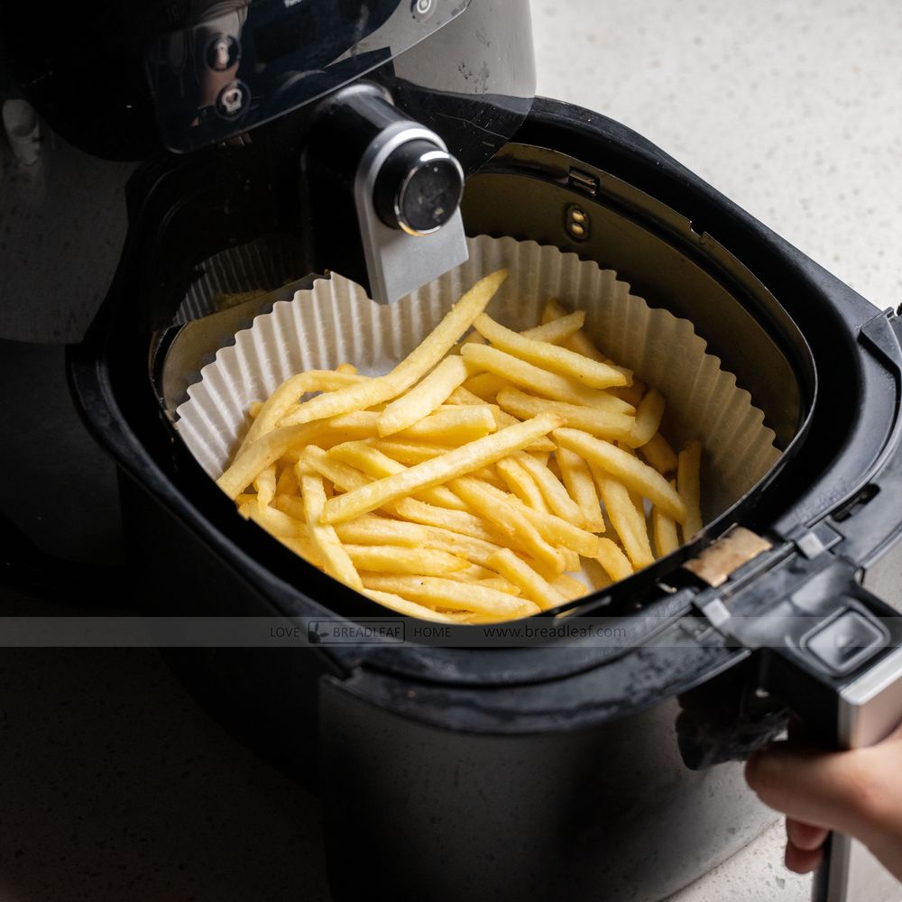 Giấy Lót Nồi Chiên Không Dầu Màu Trắng Chống Dính Hình Tròn 20cm Breadleaf