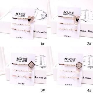 Sét 3 kẹp tóc Hàn Quốc