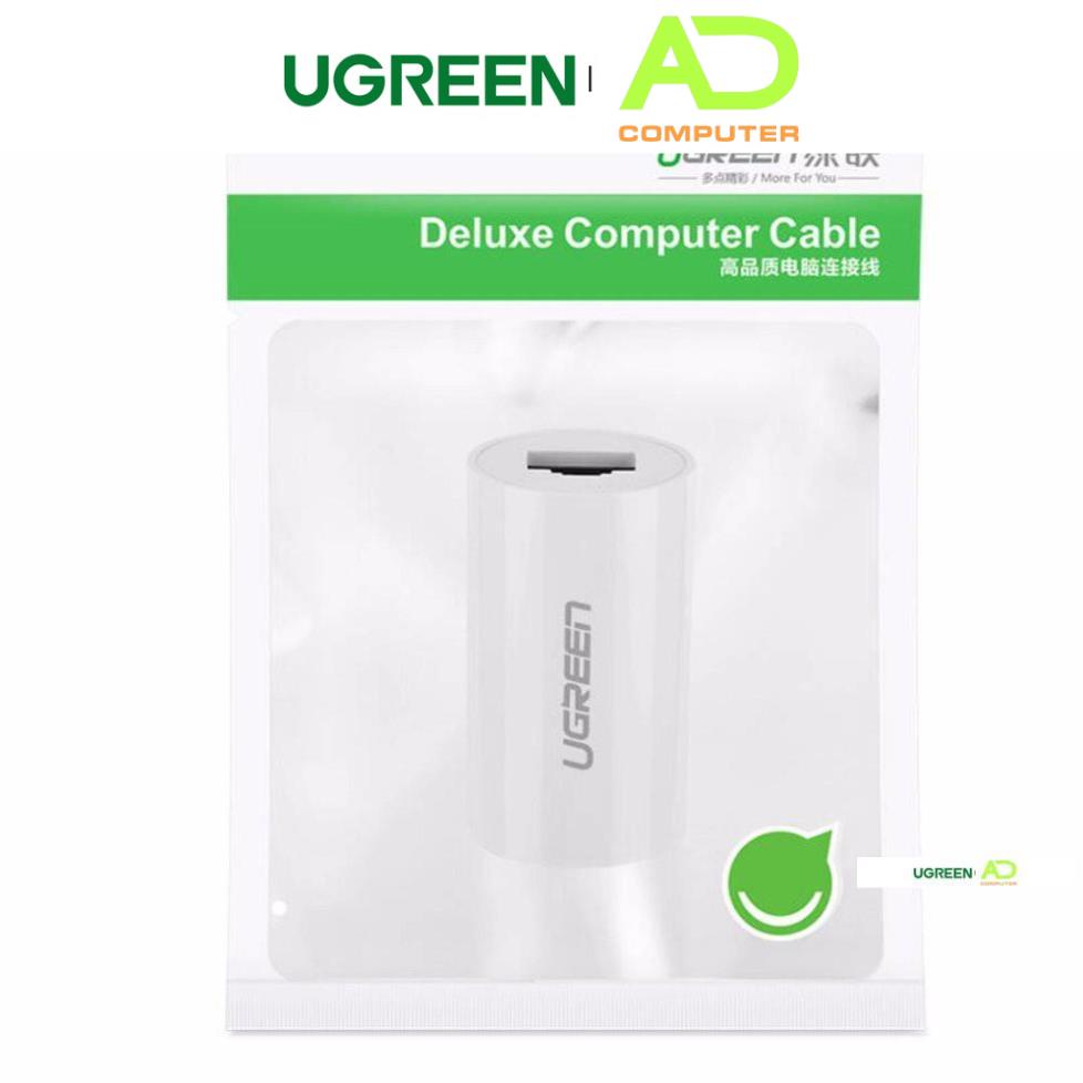 Đầu nối mạng RJ 45 cái sang cái thiết kế đẹp mắt UGREEN 20391 (trắng)