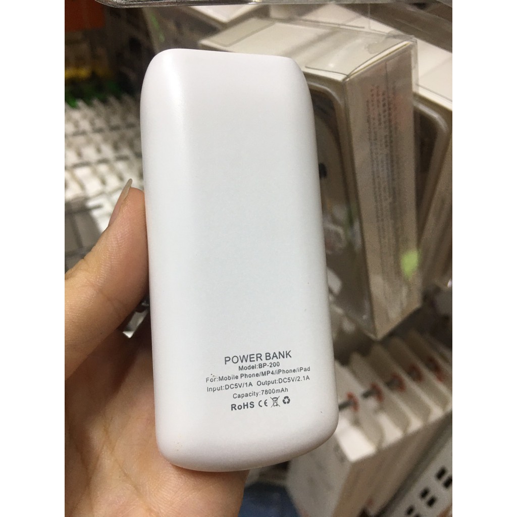 ( BH 3 tháng) Sạc Dự Phòng BP 200 7800mah dành cho loại dòng điện thoại hãng SYC