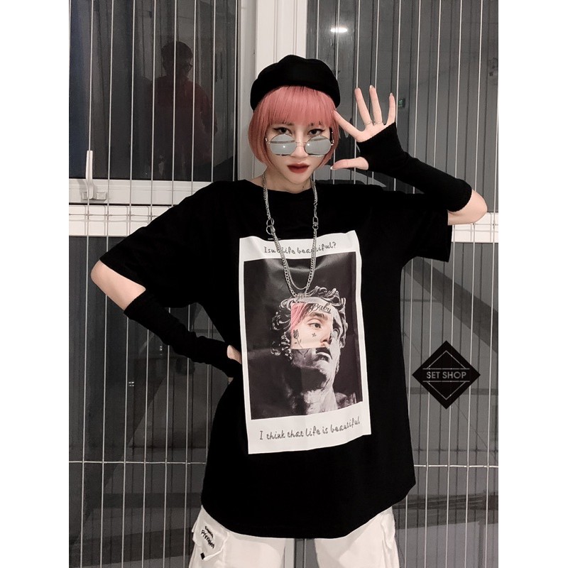 Áo phông hình lưng oversize
