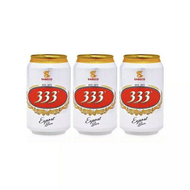 THÙNG 24 LON BIA 333 330ML