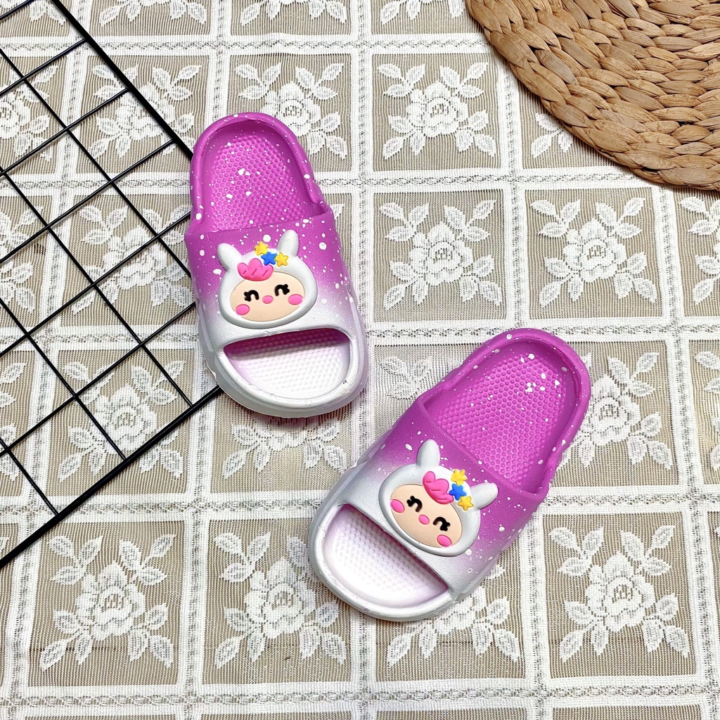 Dép quai ngang cho bé phối màu ombre cực dễ thương siêu êm siêu nhẹ - TT413
