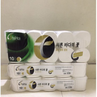 Giấy Vệ Sinh Hải Hoa 10 Cuộn Không Lõi
