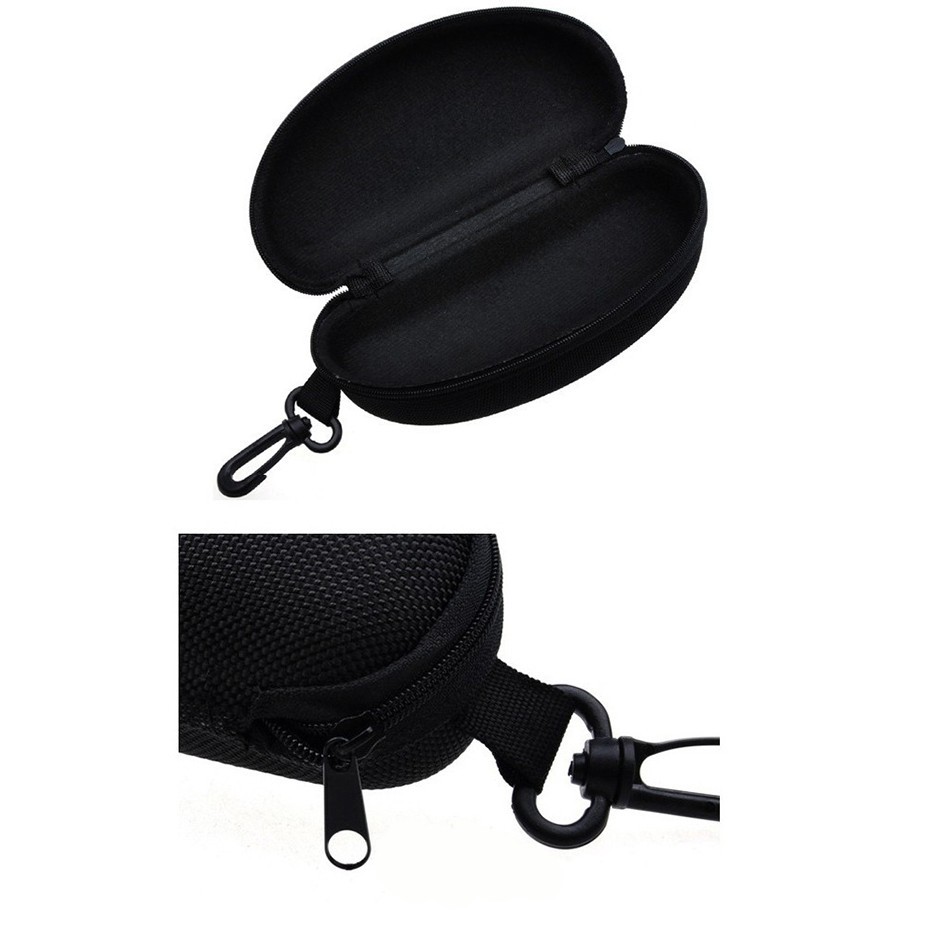 Hộp Đựng Kính Mắt Khung Cứng Cáp Du Lịch Có Móc Treo