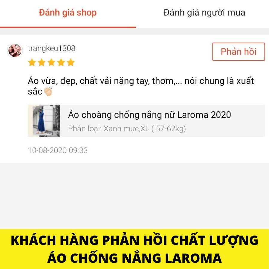 Choàng chống nắng nữ Laroma UPF50+ | Làm mát | Kháng khuẩn | Khử mùi