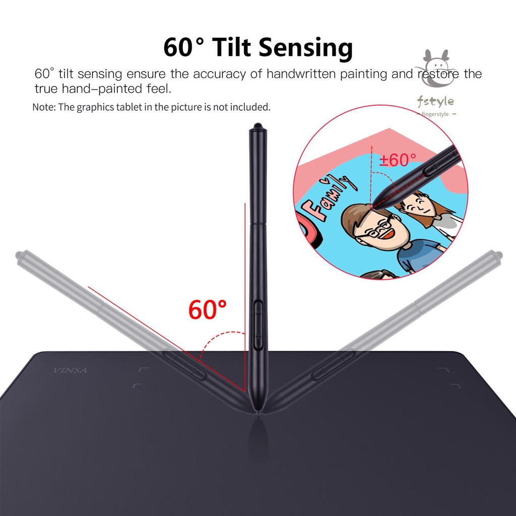 Bút cảm ứng lực nhấn 8192 tương thích với VINSA VIN1060PLUS/T608