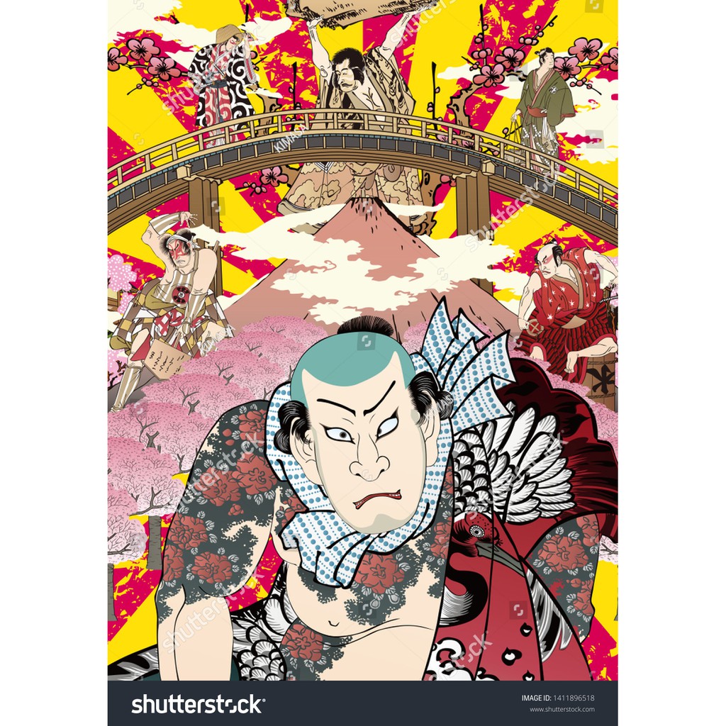 Tranh lụa 3d Samurai Nhật Bản SMRNB-07