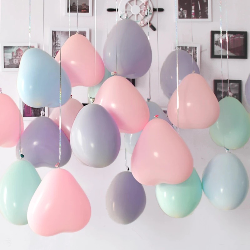 Set 10 Bong Bóng Kích Thước 10 inch Màu Sắc Xinh Xắn Dùng Để Trang Trí Tiệc