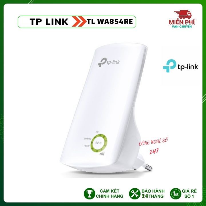 Cục hút sóng wifi TP-Link TL WA854RE( wireless 300Mbps) cực mạnh, kích sóng wifi chính hãng VDH store