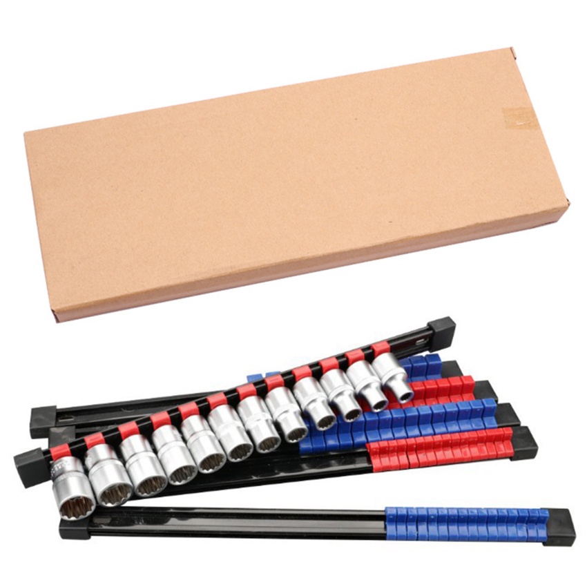 Set 6 Ổ Cắm 1 / 4 / 3 / 8 / 1 / 2 inch Bằng Nhựa abs Chuyên Dụng Giá Đỡ