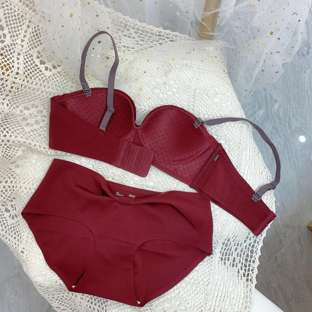 Set Áo Ngực Không Dây + Quần Lót Cùng Màu | BigBuy360 - bigbuy360.vn