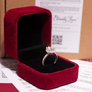 [HOTSALE] KL0101 Nhẫn Bạc Nữ Kylan Silver Kim Cương Nhân Tạo 8 Ly (không kèm hộp nhung)