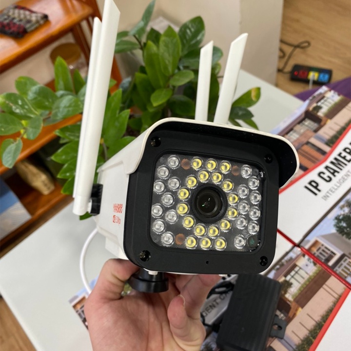 Camera yoosee ngoài trời 4 râu,xoay 360°đàm thoại 2 chiều ban đêm có màu | BH 12 Tháng