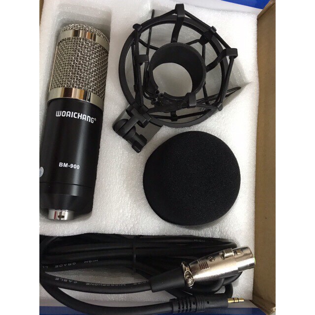 Combo Mic Thu Âm Bm-900 Sound Card V8 - 6 Món